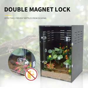 Acryl-Reptiliengehäuse Atmungsaktiv Klassisch Einfach Solider Push-Up-Verschluss Langlebiger Umweltfreundlicher Tierkäfig für Eidechsen und Geckos - Product Image 4