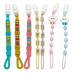 Nuovo Anello da Dentizione per Neonati con Catenella Anti-smarrimento in Silicone, Clip per Ciuccio, Supporto Catenella per Neonati, Prevenzione Perdita Tutto-in-Uno, Vendita all'Ingrosso - Product Image 5