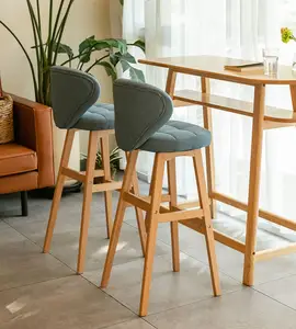 패딩 나무 레스토랑 의자 플라스틱 성형 사이드 소파 의자 식당 가구 sillas de 바 의자