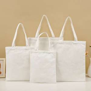 Nouveau sac à bandoulière en toile de couleur unie personnalisé OEM, sac de courses réutilisable - Product Image 5