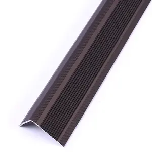 Foshan FSF Outdoor Stair Treads Anti non slip heavy duty decorative aluminum stair nosing profile stair anti-slip strip