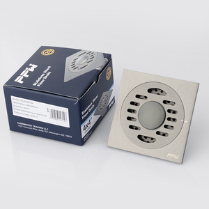 Ppw hiện đại thép không gỉ vuông phòng tắm sàn drainer máy giặt cống Grate lọc chống ăn mòn mùi bằng chứng - Product Image 3