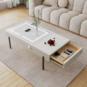 Table basse intelligente avec charge USB, charge sans fil, lecteur <span class=keywords><strong>HIFI</strong></span>, meubles de salon d'usine, ensemble de meubles de salon, support TV central en métal - Product Image 5
