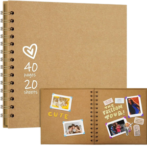 Nouveau bricolage à la main créatif feuilles mobiles <span class=keywords><strong>Album</strong></span> Photo papier Kraft <span class=keywords><strong>Scrapbook</strong></span> pour la décoration de mariage <span class=keywords><strong>Album</strong></span> <span class=keywords><strong>Album</strong></span> - Product Image 1