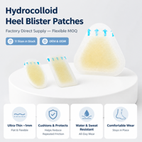Pansements respirants pour la protection des pieds, patchs hydrocolloïdes élastiques pour les ampoules, pour la randonnée et la course sur sentier