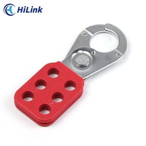 Diameter Ukuran Rahang 1"(25mm) 6 Lubang Gembok Pengunci Kelompok Baja Gagang Berlapis Plastik Merah Anti Karat Tahan Lama Ringan - Product Image 2
