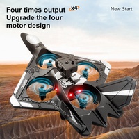 Avion RC en mousse EPP 4DRC V31 avec lumières LED, maintien d'altitude, figures 3D, acrobaties, haute vitesse, avion de chasse télécommandé, jouet pour enfants