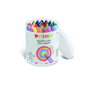PRIMO - BARATTOLO CON 36 CRAYONI A CERA - Product Image 1