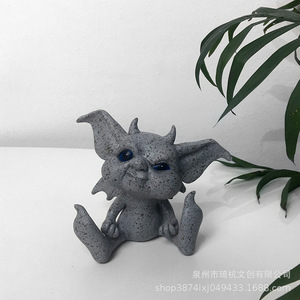 เอลฟ์การ์เด้นมินิเอเจอร์เรซิ่นออร์นาเมนต์ตกแต่งฮาโลวีนห้องนั่งเล่นเดสก์ท็อปการ์ตูนฟิกเกอร์แพคเกจชิ้นเดียว - Product Image 4