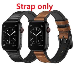Bracelet universel en silicone et cuir pour Apple Watch S10, S11, Ultra 49mm, SE, 44mm, 38mm, 20mm et 22mm – Vente en gros - Product Image 3