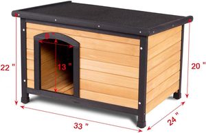 Casa de Madera Resistente a la Intemperie para Exteriores, con Arenero para Mascotas, Apartamento de Lujo Más Vendido - Product Image 3