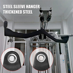 Machine Smith multifonctionnelle pour <span class=keywords><strong>musculation</strong></span>, avec poignées de traction en fer, pour fitness, à prise robuste et durable, pour la <span class=keywords><strong>musculation</strong></span> à la rame, barres en T et en V, et câble de <span class=keywords><strong>poulie</strong></span> - Product Image 5