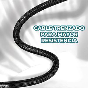 Cable ELE-GATE tipo C a 8 pines, 1 metro, trenzado de nailon para carga y transferencia de datos de dispositivos móviles, alta durabilidad, sin enredos - Product Image 4