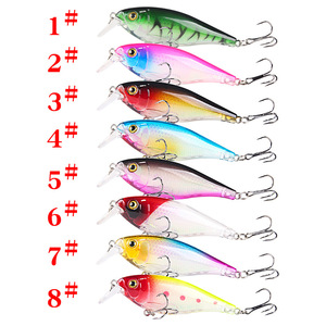 Señuelo de pesca Xinyu Minnow de 8.7cm y 12g con sonajero, cebo de agua media para pesca de lubina en agua dulce y salada. - Product Image 1