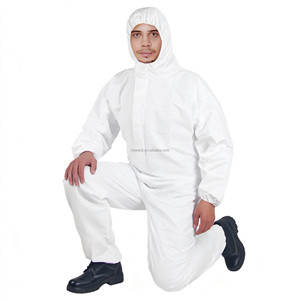 Combinaison de protection individuelle (CPI) Cat.III Type 5/6 légère, en tissu Flashspun, imperméable et résistante aux produits chimiques, avec capuche - Product Image 3