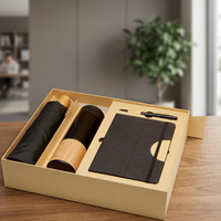 Coffret cadeau sans marque avec carnet A5 couverture rigide et stylo à bille noir Modèle 107912-1