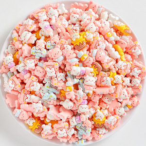 Bán buôn mix thực phẩm tráng miệng hình dạng động vật phẳng trở lại dễ thương Kawaii nhựa cabochons cho đồ trang sức quyến rũ phụ kiện - Product Image 3