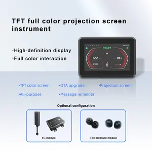 OEM/ODM ab Werk Motorräder Tachometer TFT-Meter LCD-Anpassung