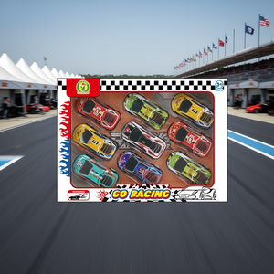 Go Racing Retrocarica 9, Set de 9 Autos de Metal Fundido a Presión, Colección de Vehículos de Juguete para Niños de 3+ Años - Product Image 3