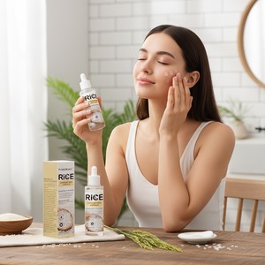 30ml Refreshing and Non-Sticky Fast Absorption Hydrating Moisturizing Rice Facial Serum - Product Image 6