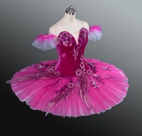 Tutu de danse ballerine en velours rose personnalisé inspiré de la belle au bois dormant foire aux fleurs de fée de prune de sucre pour les filles