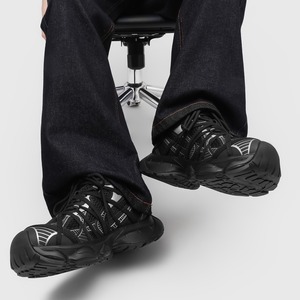 Nouvelles chaussures à semelle épaisse rehaussantes, style tendance, surface lisse, respirantes, pour le sport et le quotidien, noires, polyvalentes pour les occasions décontractées - Product Image 4