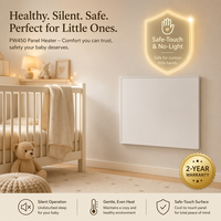 Panel de Calefacción Inteligente WiFi con Control Tuya de 450W - Calentador Infrarrojo Ultrafino de 18mm, Radiador Eléctrico Radiante Silencioso para Baño