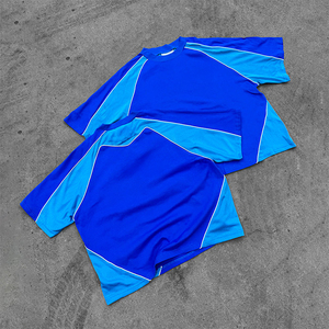 <span class=keywords><strong>T</strong></span>-Shirt Sportiva in Rete di Poliestere con Logo Personalizzato, Maglia Estiva di Alta Qualità, Jersey Corto in Rete per Uomo, Manica Corta, Produzione su Misura - Product Image 2