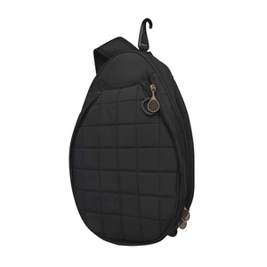 Bolsa de Tenis Negra, <span class=keywords><strong>Mochila</strong></span> de Transporte con Correa Transpirable, Cierres Vintage, <span class=keywords><strong>Mochila</strong></span> de Tenis, Sac de Raquette de Tennis - Product Image 1