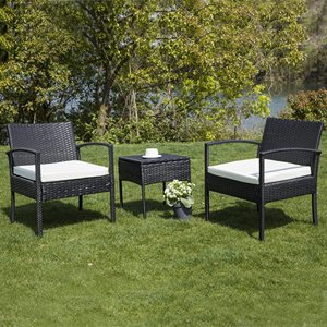 Comercio electrónico Venta caliente Garden Bistro Set Silla de mimbre Muebles de <span class=keywords><strong>exterior</strong></span> <span class=keywords><strong>Patio</strong></span> Conversación Set Balcón Sillón - Product Image 1