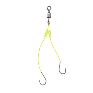 สายเอ็นตกปลา Aohu Mud Carp Leader 13 ซม. แบบ PE ตะขอคู่ วิธีการตกปลาเหม่ยโจว ป้องกันสายพันกัน สายแข็งแรง สำหรับตกปลาในแม่น้ำ - Product Image 5