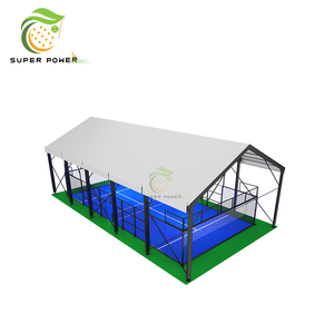 Cubierta Impermeable para Pista de Pádel con Estructura de Acero en Forma de A, Techo Panorámico para Pista de Pádel al Aire Libre - Product Image 6