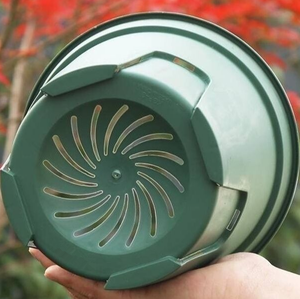 Root Control Eco-Friendly Modern Round White Green PP Plastic Floor Boughpot for Flower Nursery Plants (Multi-Size) - Product Image 3