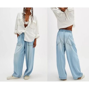 <span class=keywords><strong>Jeans</strong></span> Larghi da <span class=keywords><strong>Donna</strong></span> <span class=keywords><strong>in</strong></span> Misto Cotone-Poliestere, <span class=keywords><strong>Vita</strong></span> Elastica, Vestibilità Comoda, Morbidi, Estivi, Casual, Lavabili - Product Image 2