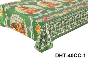 Nappe de table en velours imprimé de luxe, en cuir PVC et métal, résistante à la décoloration, imprimée haute définition, prix d'usine - Product Image 5