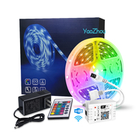 Tira de Luces LED Inteligente para Teléfono, 5m 10m 5050 RGB, Colores, IP65 Impermeable, WIFI Inalámbrico, Cortable, Aplicación para Paisajismo, PC