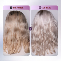 Champú Morado para Cabello Rubio Luxliss, Champú y Acondicionador Vegano con Lavanda para Cabello Rubio, Champú Morado Sin Sulfatos
