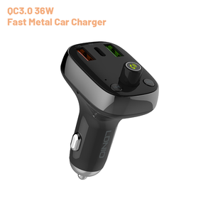 Chargeur de voiture rapide triple USB LDNIO C704Q, vente en gros, émetteur FM portable, chargeur rapide PD/QC 4.0+/AUTO-ID, total 36 <span class=keywords><strong>W</strong></span> - Product Image 1