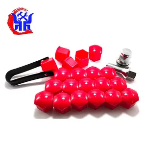 XTDC 20Pcs 21MM Red Car Wheel Nut Cover Bolt Cap Fit for car