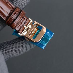 Montres mécaniques pour hommes de haute qualité en gros, montres à bracelet en cuir avec calendrier pour usage professionnel - Product Image 4
