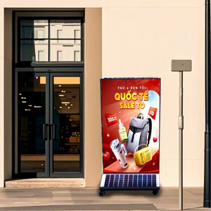 Contenedor de <span class=keywords><strong>Basura</strong></span> Solar Vertical con Panel Publicitario, Perfil de Aluminio, Caja de Luz, Panel de Vidrio, Panel LED, <span class=keywords><strong>Cartel</strong></span> Digital - Product Image 1