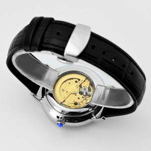 Montre homme Space Explore, montre mécanique de luxe automatique pour homme, bracelet en cuir véritable - Product Image 4