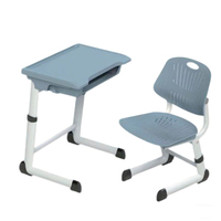Ensemble de bureau et chaise ergonomiques pour étudiants, en plastique et acier, de style moderne, pour une utilisation en classe