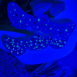 Adesivi per Tatuaggi Patriottici USA, Impermeabili, Glitterati, con Stelle e Bandiera, Tatuaggi Temporanei per il Viso per il 4 Luglio e il Giorno dell'Indipendenza - Product Image 3