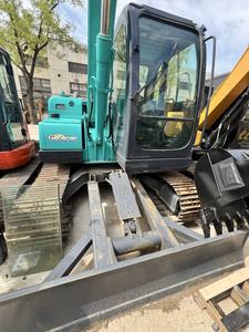 Miniexcavadora Kobelco SK75 Usada en Venta, Excavadora Compacta Hidráulica de 7 Toneladas con Cucharón de Excavación para Construcción - Product Image 3