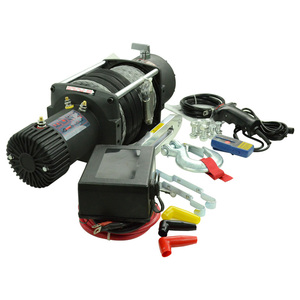 Treuil électrique 20000 LBS avec poignée filaire et télécommande sans fil, câble synthétique pour <span class=keywords><strong>remorquage</strong></span> de Jeep, camion, SUV - État neuf - Product Image 2