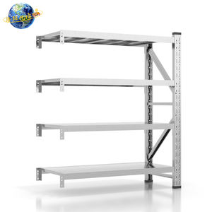 Étagère modulaire en acier inoxydable à pince papillon Étagère de rangement sans boulon réglable et robuste Capacité de 200kg pour entrepôt - Product Image 2