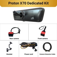 Caméra de tableau de bord double objectif Proton X70 H8 Pro avec écran tactile 8,2 pouces 2K, vision nocturne, moniteur de stationnement et enregistrement en boucle HD DVR