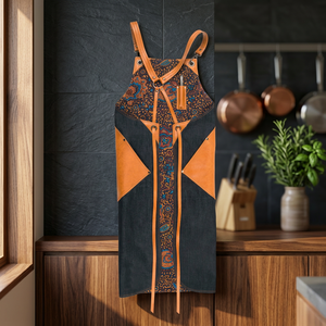 Tablier en jean avec taille réglable et poches pour une utilisation quotidienne en cuisine - Product Image 5