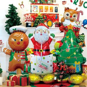 Ballon de <span class=keywords><strong>Noël</strong></span> gonflable de 120 cm <span class=keywords><strong>avec</strong></span> <span class=keywords><strong>Père</strong></span> <span class=keywords><strong>Noël</strong></span>, décoration de fête en feuille pour les fêtes et les cadeaux promotionnels - Product Image 4